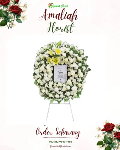 Krans Bunga Duka Cita di Terondol